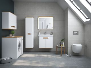 Шкаф-колонна VitrA Sento 60842  40 см, цвет матовый белый, правосторонний